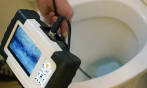 camera scope going down the toilet